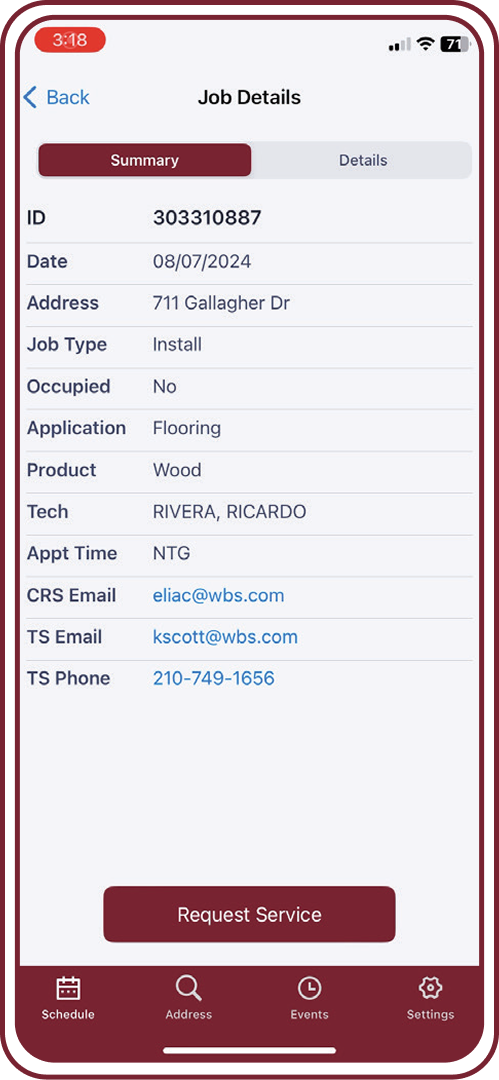 SUBMIT A SERVICE REQUEST